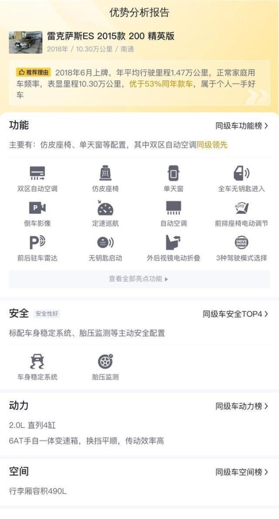 雷克萨斯ES：十年依旧热销的二手豪华轿车