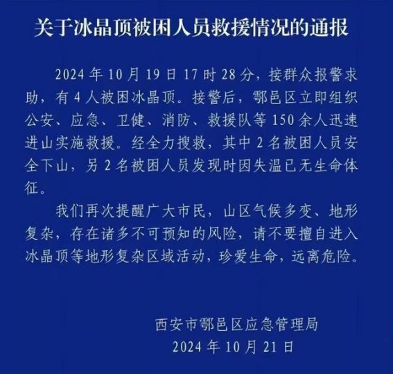 冰晶顶的悲剧：年轻生命的代价与户外探险的警示