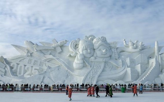 长白山的冰雪世界