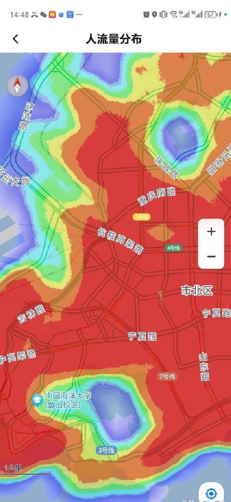 探索青岛：热力图解读城市人口分布与商业布局趋势